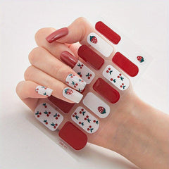 Bronze Nail Polish Stickers Self Adhesive Decal Strips Manicure Kit