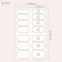 Pink Flower Nail Strips Self-Adhesive Nail Art Decal with Golden Glitter