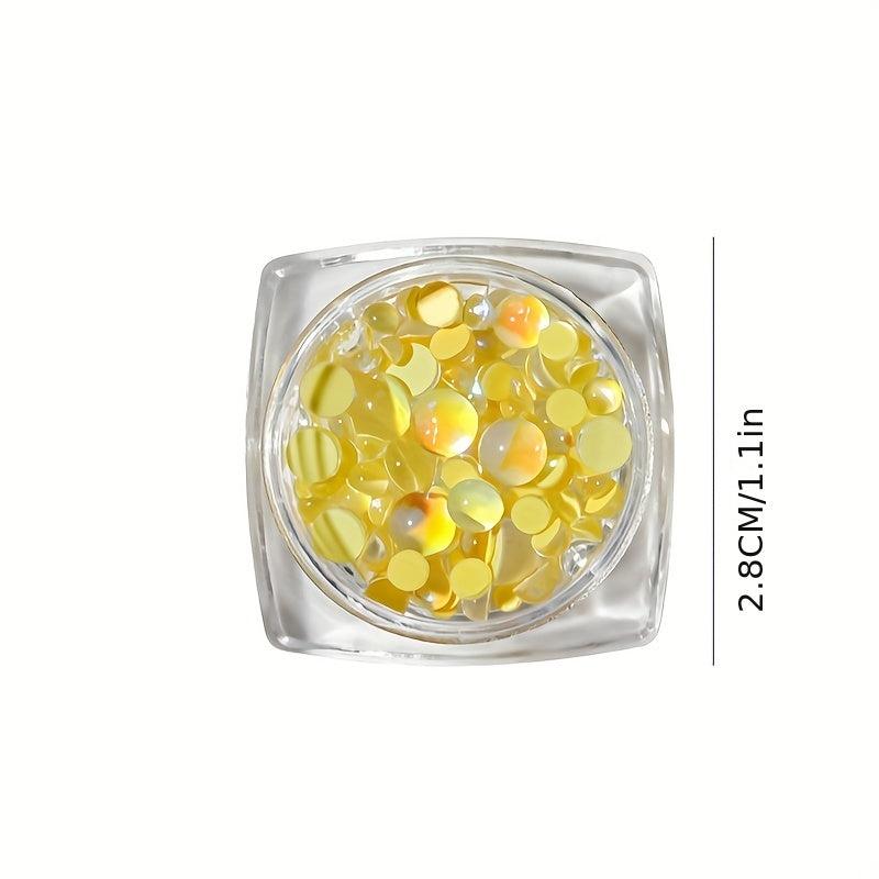 Aurora Mermaid Beads Pearl Cabochons for Jewelry Nail Art