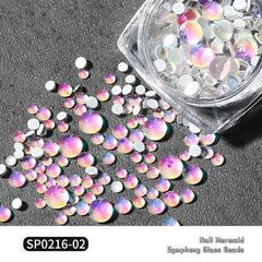 Aurora Mermaid Beads Pearl Cabochons for Jewelry Nail Art