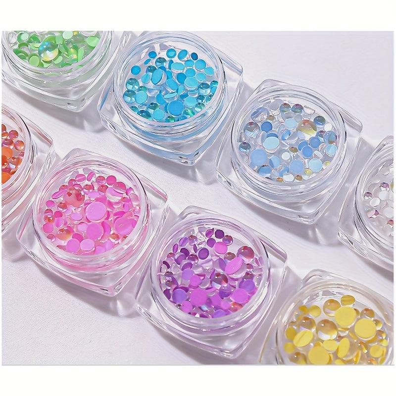 Aurora Mermaid Beads Pearl Cabochons for Jewelry Nail Art