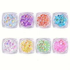 Aurora Mermaid Beads Pearl Cabochons for Jewelry Nail Art