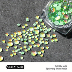 Aurora Mermaid Beads Pearl Cabochons for Jewelry Nail Art