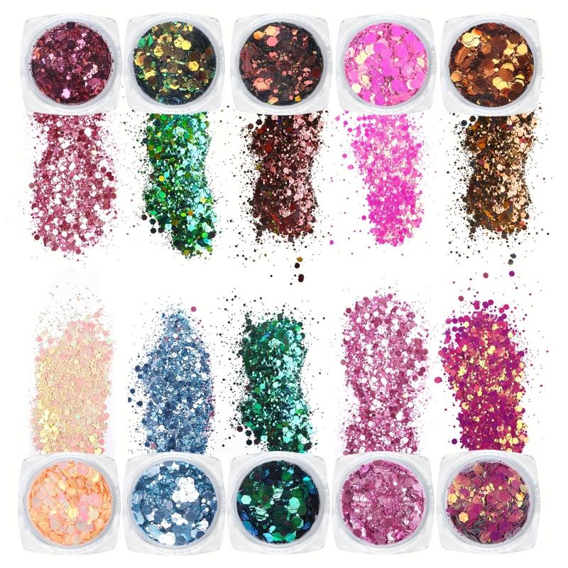 Mermaid Nail Sequins Holographic Glitter Decoration