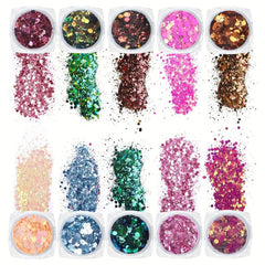 Mermaid Nail Sequins Holographic Glitter Decoration