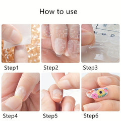 240pcs Double Sided Adhesive Tabs Nail Glue Sticker For Manicure