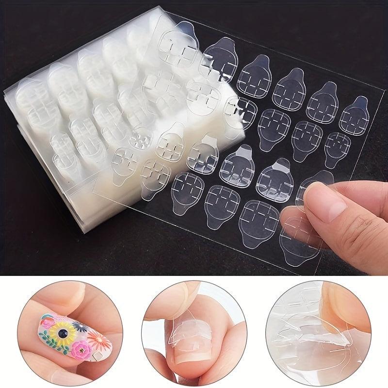 240pcs Double Sided Adhesive Tabs Nail Glue Sticker For Manicure