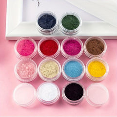 Velvet Powder 12 Set Candy Velvet Fur Powder DIY Nail Jewelry