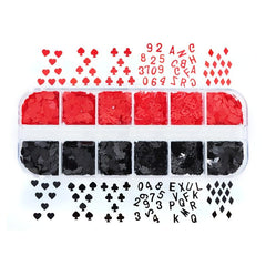 Geometric Nail Rhinestones & Flakes Manicure Decals Nail Charms
