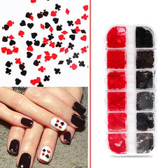 Geometric Nail Rhinestones & Flakes Manicure Decals Nail Charms