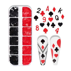 Geometric Nail Rhinestones & Flakes Manicure Decals Nail Charms