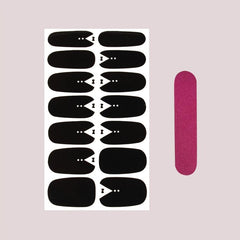 Glitter Nail Polish Stickers Self Adhesive Decal Strips With Manicure Kit