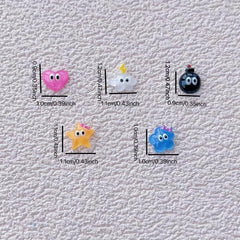 50pcs Cartoon Nail Art Charms Resin 3D Nail Art Accessories DIY Nail Salon