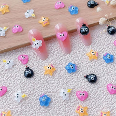 50pcs Cartoon Nail Art Charms Resin 3D Nail Art Accessories DIY Nail Salon