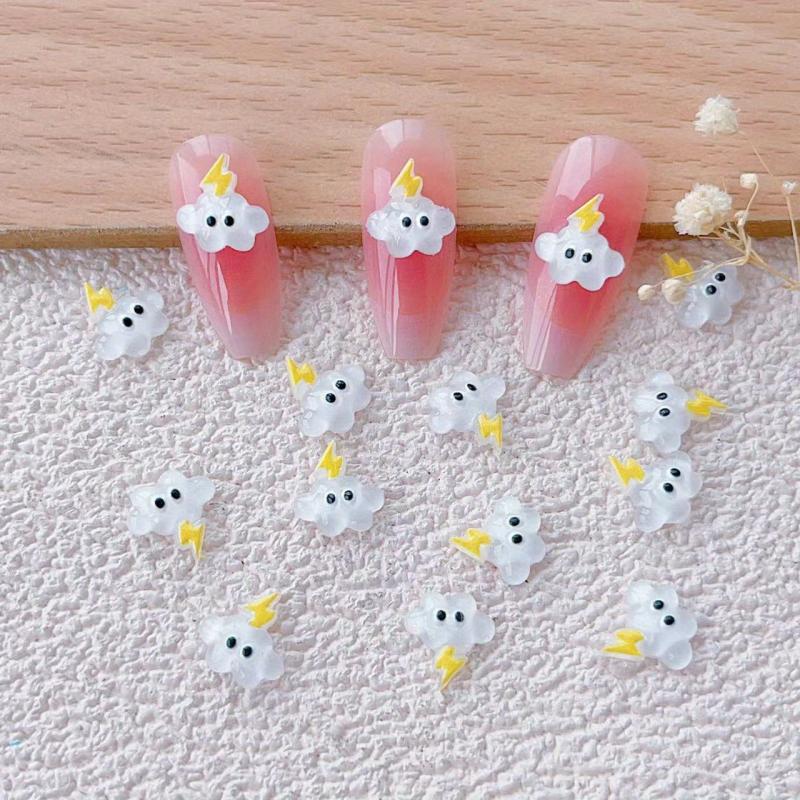 50pcs Cartoon Nail Art Charms Resin 3D Nail Art Accessories DIY Nail Salon
