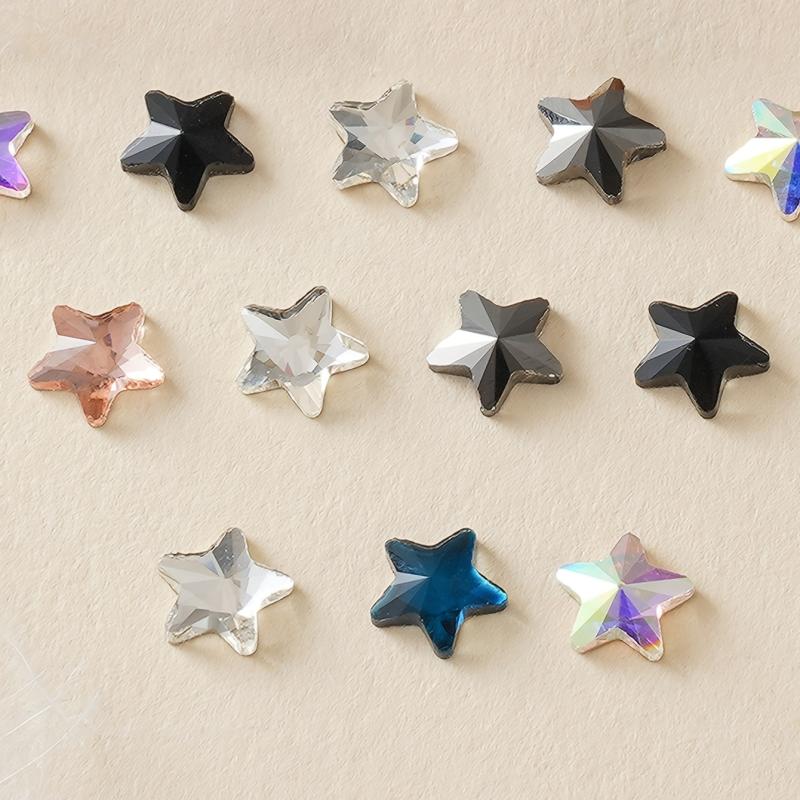 16 Pcs 3D Star Nail Stickers Self Adhesive Nail Art Decorations