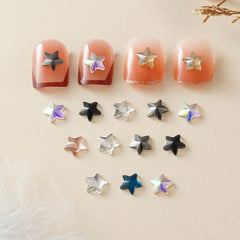 16 Pcs 3D Star Nail Stickers Self Adhesive Nail Art Decorations