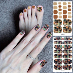 Glitter Gradient Marble Nail Stickers for DIY Nail Crafts