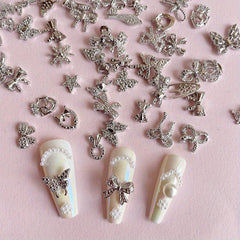 3D Nail Jewelry Kit with Pearl Zircon Diamond Butterfly Designs