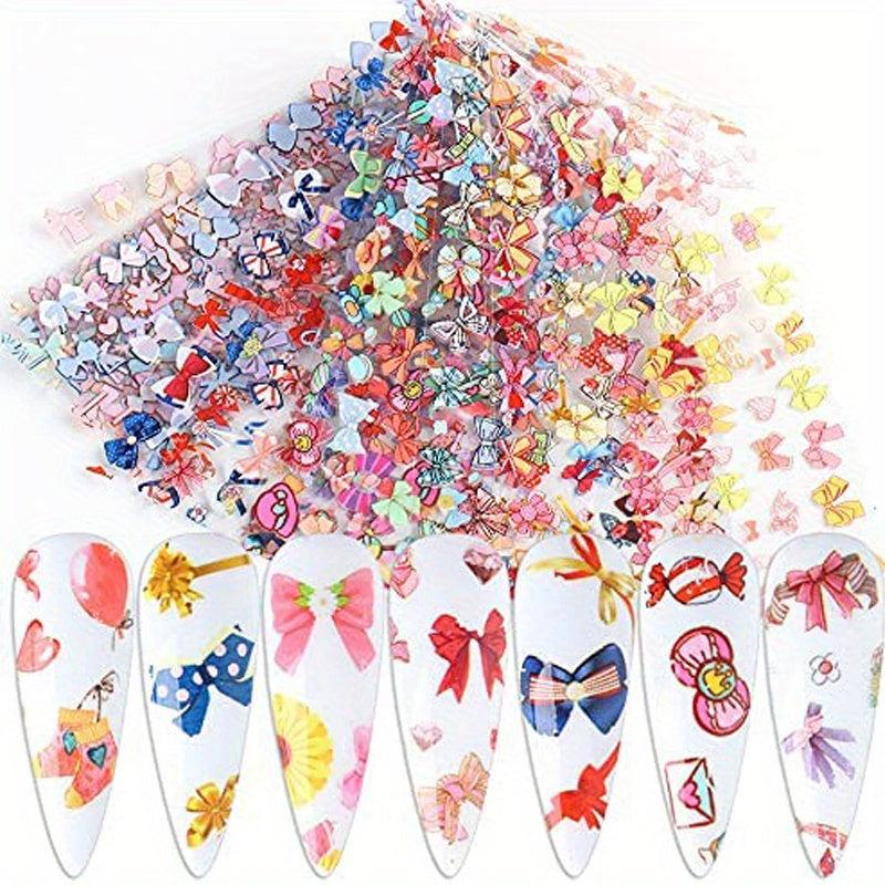 10 Maple Leaf Art Foil Transfer Stickers Fall Nail Decal Holographic Thanks
