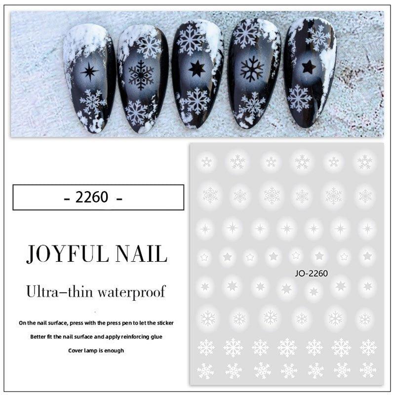 Snowflake Nail Sticker Self Adhesive Stickers For Nail Art