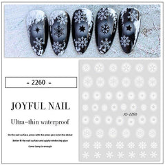 Snowflake Nail Sticker Self Adhesive Stickers For Nail Art