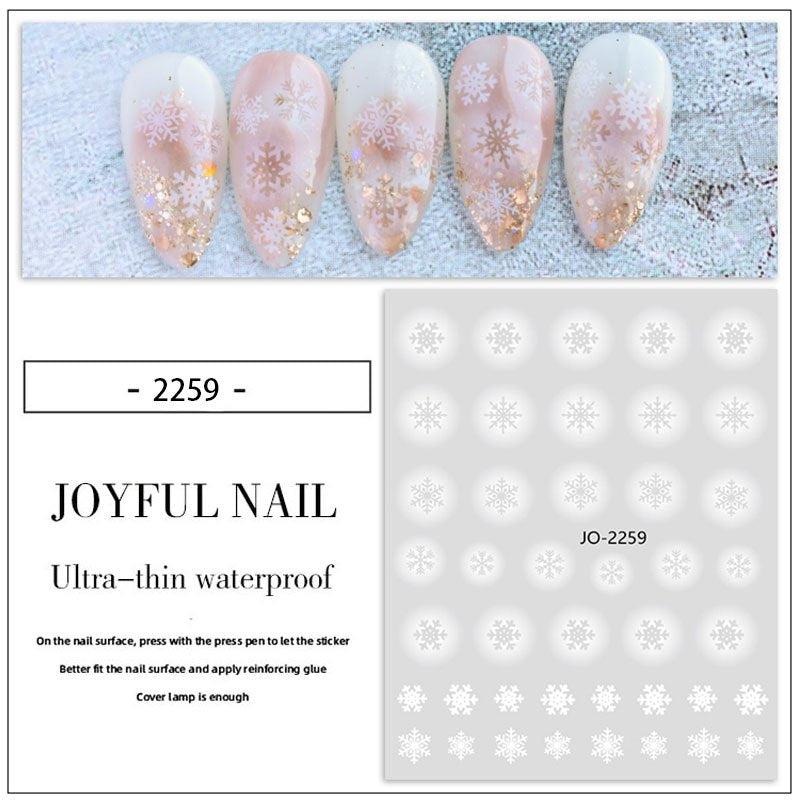 Snowflake Nail Sticker Self Adhesive Stickers For Nail Art