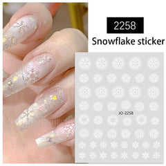 Snowflake Nail Sticker Self Adhesive Stickers For Nail Art