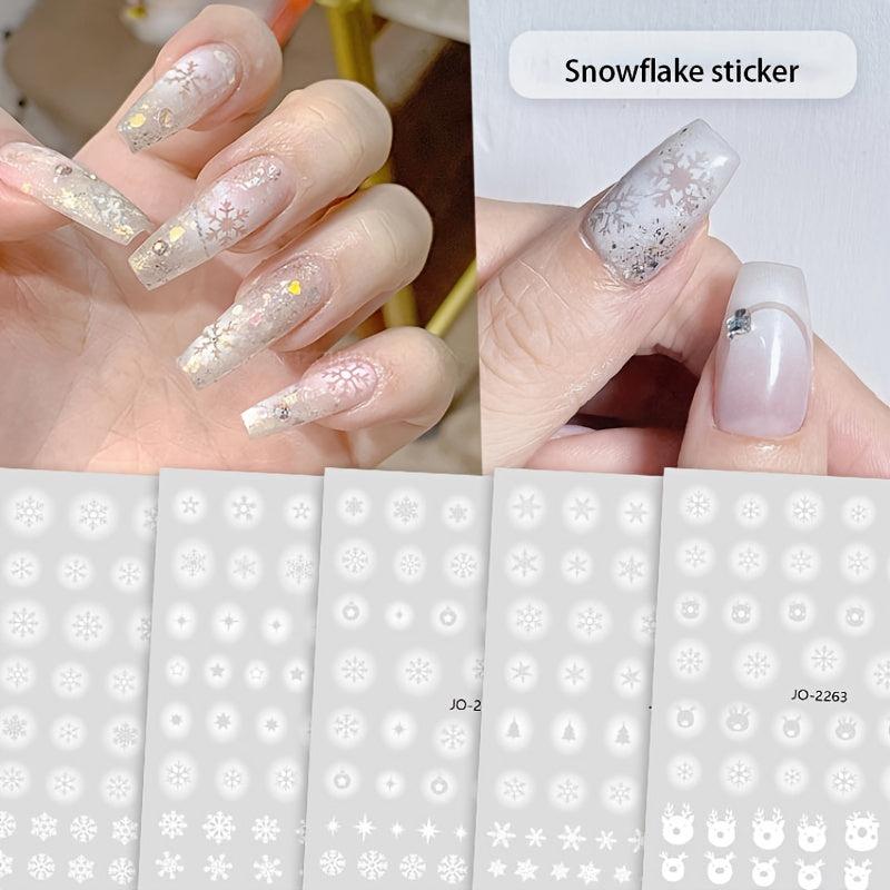 Snowflake Nail Sticker Self Adhesive Stickers For Nail Art