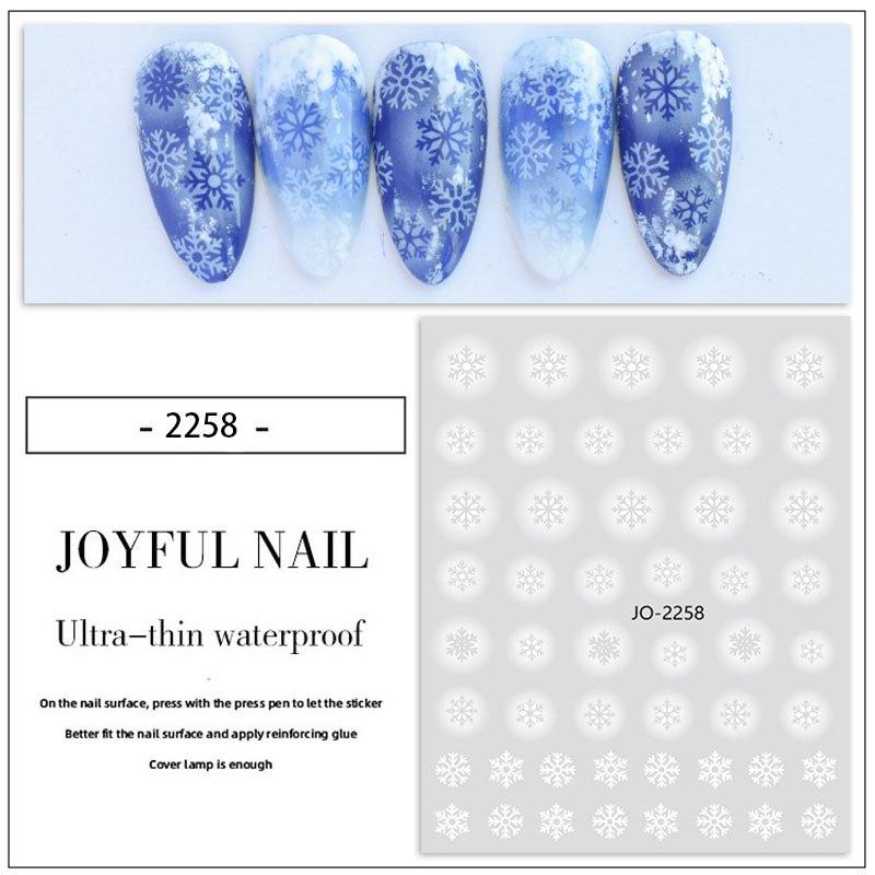 Snowflake Nail Sticker Self Adhesive Stickers For Nail Art