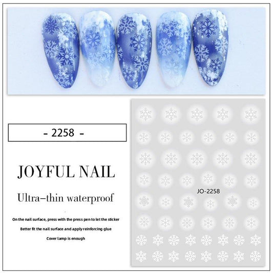 Snowflake Nail Sticker Self Adhesive Stickers For Nail Art