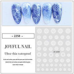 Snowflake Nail Sticker Self Adhesive Stickers For Nail Art