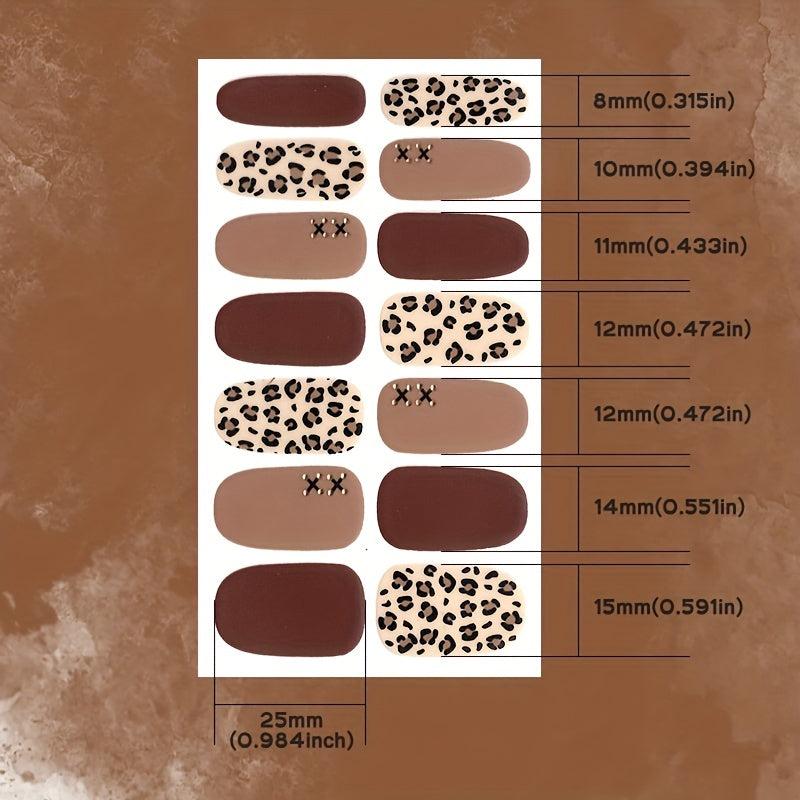 Waterproof Full Wraps Nail Polish Stickers Self Adhesive Nail Art Decal Strips