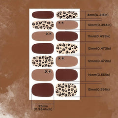 Waterproof Full Wraps Nail Polish Stickers Self Adhesive Nail Art Decal Strips