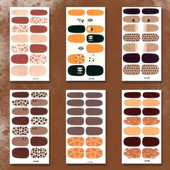 Waterproof Full Wraps Nail Polish Stickers Self Adhesive Nail Art Decal Strips