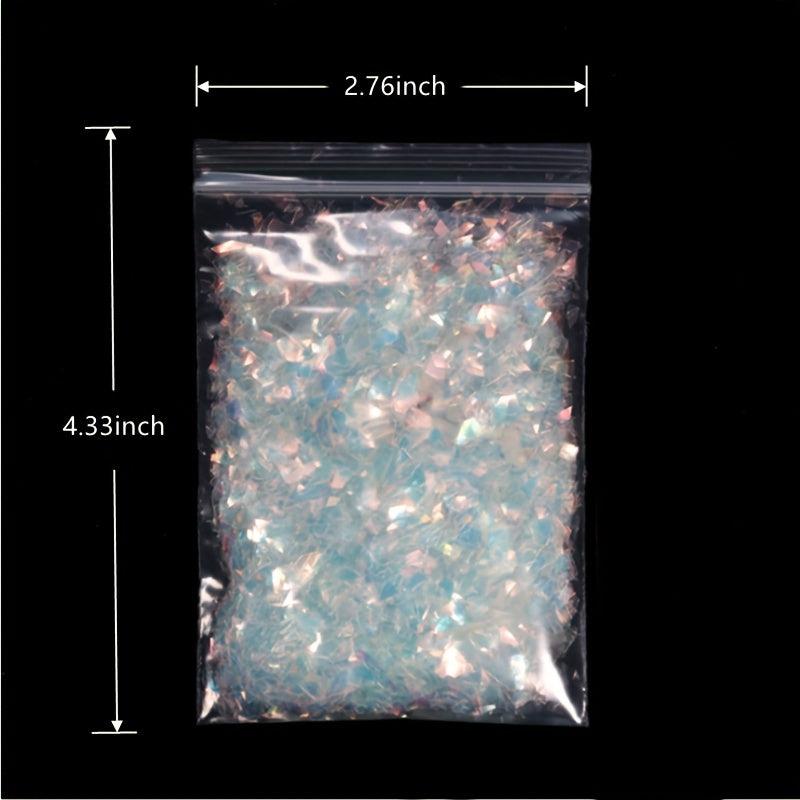 10g Holo Ab Nail Glitter Flakes Sparkly Shell Sequins DIY Manicure Art