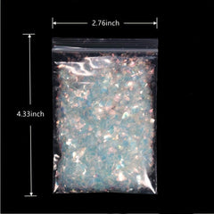 10g Holo Ab Nail Glitter Flakes Sparkly Shell Sequins DIY Manicure Art