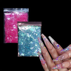 10g Holo Ab Nail Glitter Flakes Sparkly Shell Sequins DIY Manicure Art