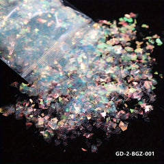 10g Holo Ab Nail Glitter Flakes Sparkly Shell Sequins DIY Manicure Art