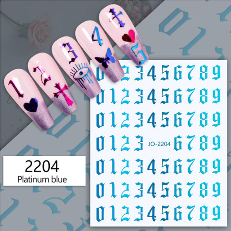 3D Laser Nail Stickers for Bronzing Nail Art