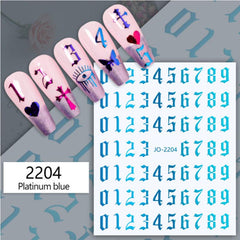 3D Laser Nail Stickers for Bronzing Nail Art