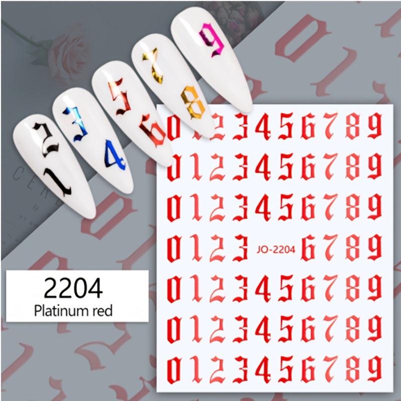 3D Laser Nail Stickers for Bronzing Nail Art