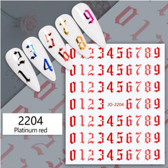 3D Laser Nail Stickers for Bronzing Nail Art