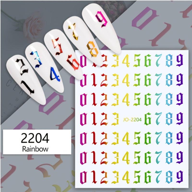 3D Laser Nail Stickers for Bronzing Nail Art