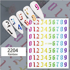 3D Laser Nail Stickers for Bronzing Nail Art
