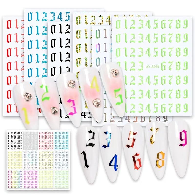3D Laser Nail Stickers for Bronzing Nail Art