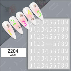 3D Laser Nail Stickers for Bronzing Nail Art