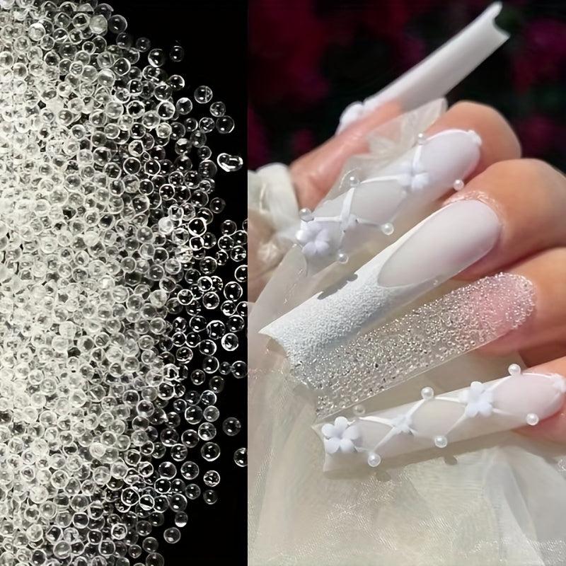 Caviar Beads & Crystal Rhinestones Nail Art Decor