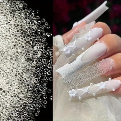 Caviar Beads & Crystal Rhinestones Nail Art Decor