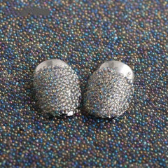 Caviar Beads & Crystal Rhinestones Nail Art Decor